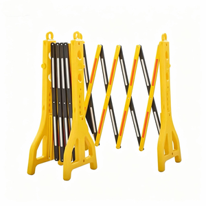 Gran Oferta: Barrera de Seguridad Expandible Amarilla, Barrera de Tráfico, Protección IP65 de PE, Grado Ingeniería, Móvil, Llenado de Agua, para Control de Multitudes - Product Image 1