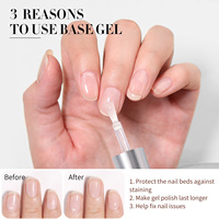 BORN PRETTY 3 pièces/ensemble Gel de base pour ongles, Top Coat Mat Sans Résidu, Anti-Jaunissement, Brillant, Longue Durée, Transparent, Vernis à Ongles Gel UV