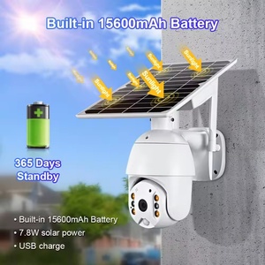 4K Smart 4g Sim Card 5mp Wifi Wireless Ip Ptz Surveillance <b>Security</b> Network Cctv Camera with Outdoor Alarm Tracking Solar Ubox - Product Image 2