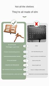 Soporte de <span class=keywords><strong>música</strong></span> ajustable de concierto de madera portátil a precio de fábrica para instrumentos musicales - Product Image 5