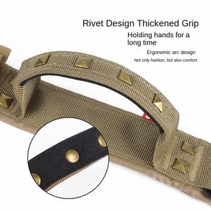 Grand collier de chien extérieur motif solide boucle tactique explosive Rivet transfrontalier pour grands animaux de compagnie Polyester anti-déflagrant - Product Image 3