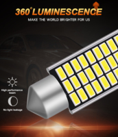Ampoules LED JIACHI C5W Canbus sans erreur 39mm 30SMD 3014 pour intérieur de voiture et plaque d'immatriculation, blanc 6000k-6500k 12V 2.8W