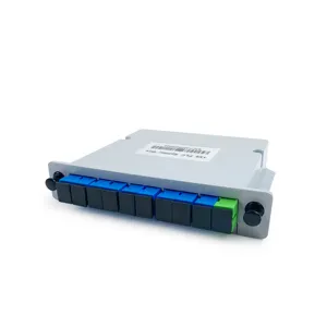 工厂价格高品质1x9 PLC分路器盒APC UPC光纤分路器