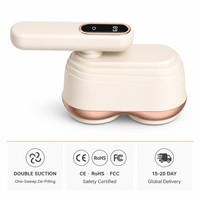 Machine anti-bouloches électrique portable avec poignée pliable, double lame d'aspiration, écran LED, pour l'entretien des vêtements, vente en gros ODM