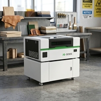 JQLASER - Grabador Láser de CO2 de Alta Precisión de 50 W, Cortador Láser para Madera, Acrílico, MDF, Plástico, Tela, Máquina de Grabado Láser