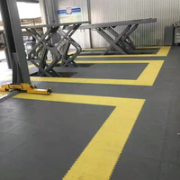 Suelo de Vinilo PVC de 6 mm, Resistente, Industrial, Losetas Encajables para Gimnasio y Almacén, Uso en Interiores