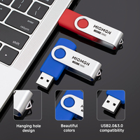 Flash Drive USB 2.0 USB 3.0 Putar Matte Custom Grosir 8G 16G 32G 64G 128GB - Pen Drive Anti-Selip untuk Penyimpanan Data yang Andal