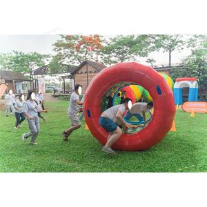 Jeux de construction d'équipe drôle roue de roulement de marche gonflable sur le sol roue de rouleau d'eau en verre jouets gonflables de roue de Hamster - Product Image 5
