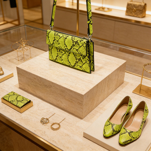 OEM ODM Custom Neon Yellow <strong>Snake</strong> Print Crossbody <strong>Bag</strong> Wholesale Python Print Flap Shoulder <strong>Bag</strong> for Bulk Orders and Private Label - Product Image 1