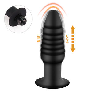 Kostenlose individuelle Schachtel - 10 Frequenzen Vibration Analsecke Sicherheit Silikon Po weibliches Masturbationswerkzeug Prostata-Massagegerät erotische Spielzeuge - Product Image 1