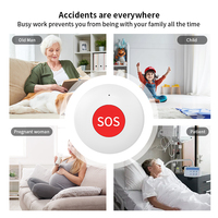 Bouton d'alarme SOS RSH ZigBee sans fil, pile CR2032, autonomie 1 an, téléavertisseur, bouton de panique pour soignant, système d'alerte médicale