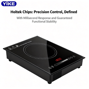 Kompor Induksi Tunggal Rumah Tangga dengan Panel Microlite dan Tombol Desktop/Terpasang Warna Hitam - Product Image 5