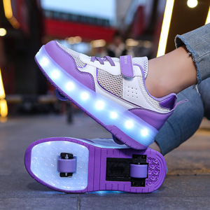รองเท้าผ้าใบเด็กมีไฟ รุ่น 2088  วัสดุตาข่าย พื้นรองเท้า TPU พื้นรองเท้ากลาง EVA แฟชั่น สำหรับใส่ลำลอง - Product Image 4