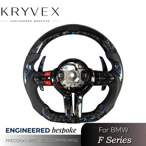 Volant sport à 3 branches en fibre de carbone LED Kryvex Performance pour les séries F F10/F20/F22/F30/F32/F36/F40 M2 M3 <span class=keywords><strong>M4</strong></span> M5 personnalisé - Product Image 2