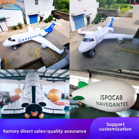Modèle de simulation d'avion gonflable, dirigeable, avion de ligne, flottant en extérieur, personnalisé, en PVC, pour l'école, aérospatiale, imprimé UV