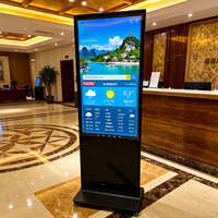 Afficheur numérique LCD d'intérieur Bems, écran tactile Android, totem publicitaire intelligent sur pied, 43 pouces, kiosque d'affichage LCD