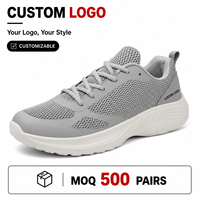 Chaussures de marche à lacets personnalisées OEM pour hommes, légères, confortables, respirantes, baskets décontractées, marque privée, vente en gros