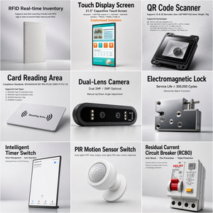 HAUMR Macchina Self-Service RFID per <span class=keywords><strong>Libri</strong></span> UHF/HF 13.56MHz, Chiosco con Schermo Touch da 21.5 Pollici per Prestito e Restituzione <span class=keywords><strong>Libri</strong></span>, Arredo Biblioteca - Product Image 2