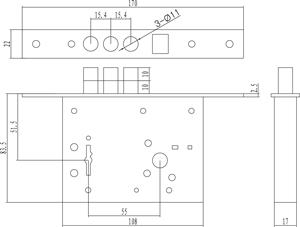 सुरक्षा दरवाजों के लिए महत्वपूर्ण प्रवेश के साथ ट्रिपल डेडबोल्ट लॉक - Product Image 6