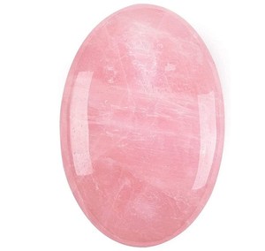 Pietra di palma di quarzo rosa ovale, pietra di mediazione lucidata tasca preoccupazione cristallo di guarigione <span class=keywords><strong>per</strong></span> la terapia geometria di bilanciamento <span class=keywords><strong>Chakra</strong></span> - Product Image 1