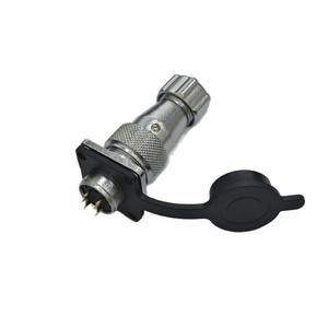 ปลั๊กและเต้ารับสำหรับการบิน WS16 M16 โลหะผสมสังกะสี ทองเหลือง ชุบทองแดง หน้าสัมผัสทองแดง 2-10 ขา ตัวเชื่อมต่อแบบตัวผู้และตัวเมีย มาตรฐานการต่อสายดิน - Product Image 1