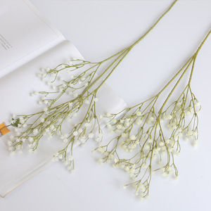 Ramillete de Flores Artificiales Ruilisi de 30cm-100cm, Color Blanco Puro, para Decoración de Bodas y Hogar - Product Image 4
