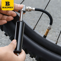 Juego de Llaves de Trinquete Portátiles BAIMEI de Aleación de Aluminio con Mini Bomba de Bicicleta, Palancas para Neumáticos y Puntas de Destornillador