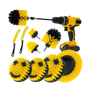 Juego de accesorios para cepillos de limpieza para el hogar, almohadillas para fregar, cepillo de limpieza de esponja con accesorio largo extendido - Product Image 1