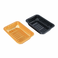 Vente en gros Récipients alimentaires en plastique à usage unique Plateau biodégradable pour carte Plateau plastique pour viande de poisson