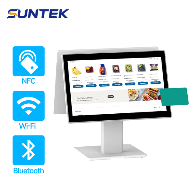Sunte POS Project SC6 15.6-Inch Contactless NFC Payment Terminal with Android/Windows/Linux OS Bluetooth/WiFi for Chain Stores