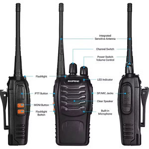 Walkie-Talkie <span class=keywords><strong>BaoFeng</strong></span>-<span class=keywords><strong>888S</strong></span> Original al por Mayor, UHF/VHF, Portátil, BF <span class=keywords><strong>888s</strong></span>, Carga Rápida, Resistente al Agua, Fábrica de Origen - Product Image 2