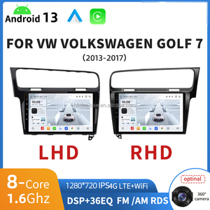Autoradio 1280*720 IPS Car-play 8 cœurs Android 13 4G LTE avec WIFI Navigateur pour VW VOLKSWAGEN GOLF 7 2013-2017 - Product Image 5