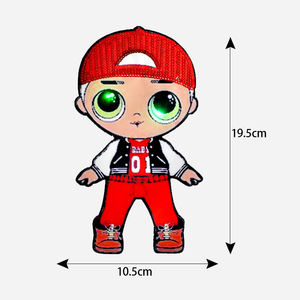 Pronto para enviar Pequeno MOQ LED Luz Desenhos Animados Dinossauro Personalizado Design Patches para Crianças Vestuário - Product Image 3