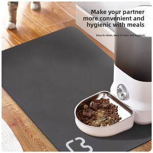 Tapete Ecológico Moderno Absorbente y Antiderrames <span class=keywords><strong>para</strong></span> Comida y Agua <span class=keywords><strong>de</strong></span> <span class=keywords><strong>Perros</strong></span> y Gatos, <span class=keywords><strong>de</strong></span> Secado Rápido, Sin Manchas, <span class=keywords><strong>para</strong></span> Bebedores Dispersos - Product Image 3