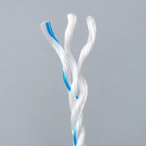 Venta al por mayor de fábrica de diámetro personalizado de nailon poliéster polipropileno PP PE Danline 3 hebras cuerda de embalaje de plástico torcido - Product Image 1