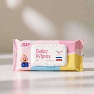 Lingettes nettoyantes pour bébé 99,9% <span class=keywords><strong>d</strong></span>'eau pure, écologiques, vente en gros, lingettes humides pour bébé, peau sensible - Product Image 2