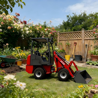JINGCHENG 0,5T~1T Mini Frontlader für Garten und Hof, Gelenkiger Akku-Radlader, Elektro-Radlader zum Verkauf