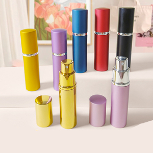 Tube de parfum cylindrique portable en aluminium de 10 ml pour l'e-commerce américain, flacon cosmétique vide, vente en gros personnalisée - Product Image 2