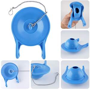 Válvulas de Inodoro de 3 Pulgadas para <span class=keywords><strong>Gerber</strong></span> 99-788, Repuesto de Goma con Cadena de Acero Inoxidable, Ahorro de <span class=keywords><strong>Agua</strong></span>, Fácil de Instalar, Azul - Product Image 5