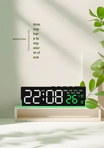 Nuevo Reloj <span class=keywords><strong>Despertador</strong></span> Digital Multifuncional en Inglés con Pantalla LED Simple, Alimentado por USB, Reloj <span class=keywords><strong>Despertador</strong></span> de Cabecera de China - Product Image 6