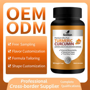 OEM Marque privée Suppléments à base de plantes 1500mg Poudre de curcumine biologique de curcuma et capsules d'extrait de poivre noir pour adultes - Product Image 6