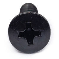 4.8 Grade Black Oxide Oval Countersunk Self Tapping Screws, Phillips Truss Head Fasteners for Thin Metal & Wood