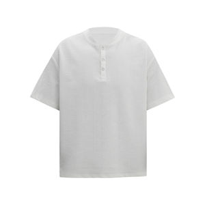 Camiseta Casual de Alta Calidad para Hombre, Venta al por Mayor, Estilo Cleanfit, Transpirable, con Botones, Tejido Jacquard, Personalizable - Product Image 6