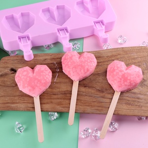Molde de Silicona UNIMOULD con Forma de Corazón Tallado en Diamante para Delicias de Verano, Snacks Saludables y Bebidas para Fiestas - Product Image 4