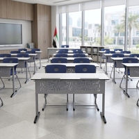 Mobilier scolaire, ensemble bureau et chaise pour étudiants, fournisseurs de mobilier pour salles de classe