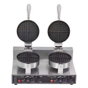 Machine à œufs au gaz à double tête commerciale, en acier inoxydable, pour gaufres et rouleaux d'œufs - Antiadhésif - Product Image 2