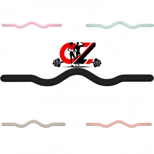 Barra de Pesas Unisex CZFIT, Material de Silicona, Equipo de Levantamiento de Pesas, Barra de Pesas Rosa, Negra, Beige, 15LB 25LB - Product Image 1