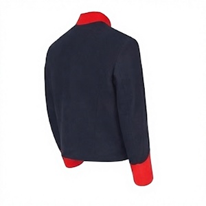 Men's Vintage Wool Coated Quilted <b>Jacket</b> Stand Collar Button Front Breathable <b>Waterproof</b> Winter <b>Red</b> Cuff Uniform Outerwear - Product Image 4