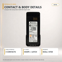 بطارية راديو موتورولا NNTN8359A IMPRES ليثيوم أيون 2075 مللي أمبير IP67 ATEX IECEx لجهاز DP4000، طقم توريد بالجملة للمشاريع
