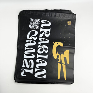 Custom Matte Black Poly Mailers Logo Print <b>Waterproof</b> Self Seal Shipping Bags Clothing Boutique Packaging Mailing Envelopes - Product Image 4